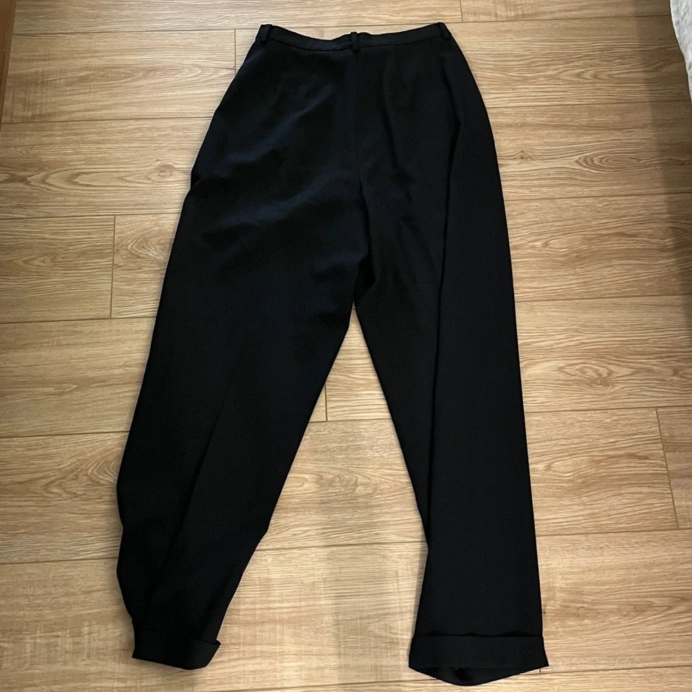 Vintage DKNY black wool pleated trousers - Picture 6 of 11